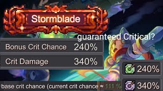 Soul Knight Prequel Season 2 Stormblade Physical Build Critical Chance over 100 [upl. by Adniled]