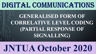 Generalized form of Correlative level codingJNTUA October 2020 [upl. by Deedahs16]