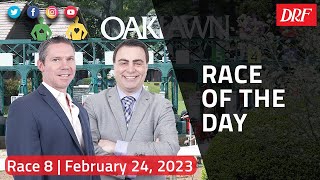 DRF Friday Race of the Day  Oaklawn Park Race 8  February 24 2023 [upl. by Ilahtan]