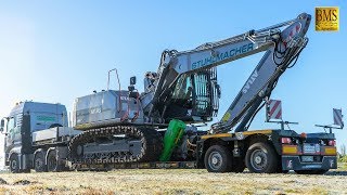 Großer Raupenbagger ATLAS 260 LC neu  Holzfäller Forstmaschinen im Einsatz  woodcutter at work [upl. by Hanimay687]