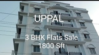 Hyderabad Uppal  Nagole LB Nagar 3 BHK flats sale 1800sft East North flates Ph 8801618822 [upl. by Leonardo]