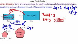 Area Scale Factor  GCSE Maths  Mr Mathematics [upl. by Annaerdna]