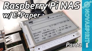 Raspberry Pi NAS with Papirus EPaper Display [upl. by Nyloc670]