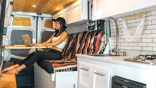 How to Convert a Van Into an OffGrid Camper In 30 Days  Eamon amp Bec [upl. by Kerman]