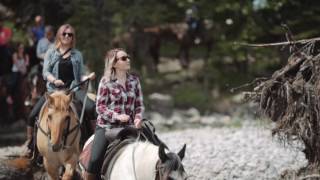 Banff Horseback Riding with Banff Trail Riders [upl. by Enaillil77]