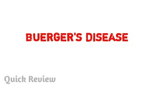 Buergers disease  Thromboangitis obliterans  Pathology  Easy explaination  MBBS [upl. by Hesketh]