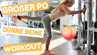 Großer Po amp dünne Beine Workout I Beinfett abnehmen  Po aufbauen I Dyedblondpony [upl. by Roxana]