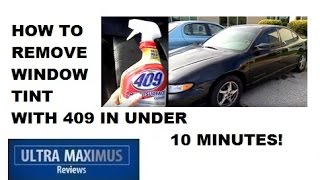 How to Remove Window Tint Easy with 409 [upl. by Haym]