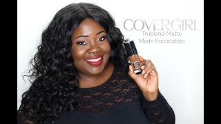 CoverGirl Trublend Matte Made Foundation quotD80Soft Sablequot [upl. by Thomey]