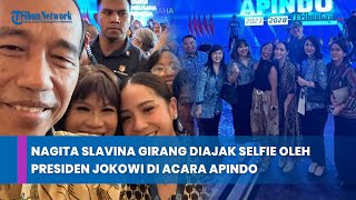 Nagita Slavina Girang Diajak Selfie Oleh Presiden Jokowi di Acara APINDO [upl. by Gay]