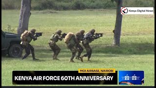 Military Might Kenya Air Force Rapid Response Unit Showcases Their Combative Skills infront of Ruto [upl. by Ahsiak]