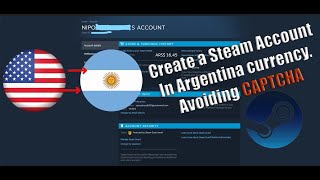 Creating Steam Account In Argentina Currency Avoiding Captcha legit WORKS [upl. by Etyak]