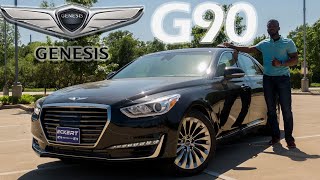 2019 Genesis G90 33T HTrack Review [upl. by Leonie]