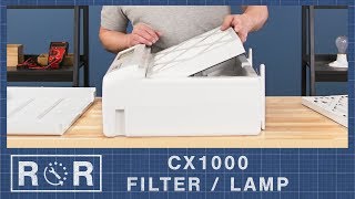 CX1000 Air Purifier  Filters amp UVC Lamp  Repair and Replace [upl. by Emya639]