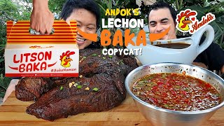 LECHON BAKA ANDOKS STYLE HD  BACKYARD COOKING [upl. by Ahsinan348]