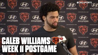 Caleb Williams CONSOLES his kicker explains lack of execution on earlier drives  Press Conference [upl. by Aiceled817]