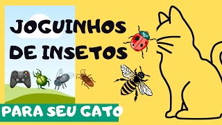 Joguinhos de insetos para seu Gato borboletasjoaninha  insetos jogos gatos asmr cats seo [upl. by Sachi267]