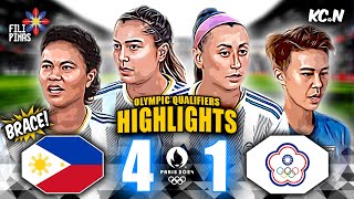 Philippines vs Chinese Taipei Highlights  AFC Womens Olympic Qualifiers [upl. by Enaht425]