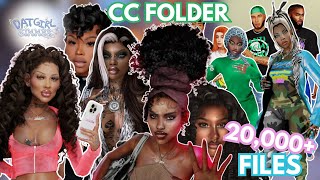 My ENTIRE CAS CC Folder Pt2  OVER 20000 FILES  LINK INCLUDED  The Sims 4 [upl. by Lemhaj]