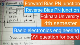 Forward Bias PN junction Reverse BiasBEE  pokhara university  4th sem BEE  Deepa Gupta [upl. by Elletnuahs138]