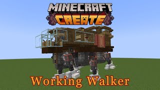 Working Walker in Minecraft  Valkyrien skies Clockwork [upl. by Atelokin]