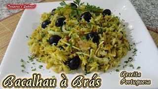 BACALHAU À BRÁS Receita portuguesa fácil e deliciosa [upl. by Riggins]