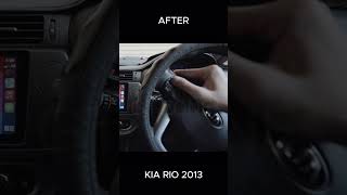 Kia Rio 2013 Before amp After Car Stereo Upgrade 🚘 Wireless Apple Carplay amp Android Auto [upl. by Eniledgam178]