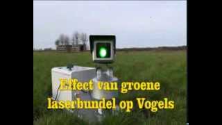 Ganzen verjagen met de Vogelverschrikker LASEROP AUTOMATIC [upl. by Aisinoid817]