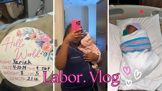 Labor amp Delivery Vlog💓 72hrs Of Labor Induced At 38Weeks Baby 1st Bath CSection Medicated Birth [upl. by Aiuqal601]