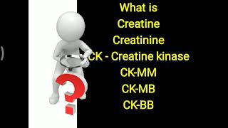 Creatine Creatinine and CK [upl. by Tsui]