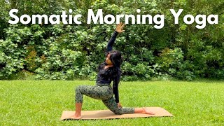 Somatic Morning Yoga and Meditation For Stress Relief  Start Your Day Calm [upl. by Yretsym]