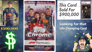 Product Review of 2023 Topps Chrome Formula 1 Can we pull Life Changing Money [upl. by Ronacin548]