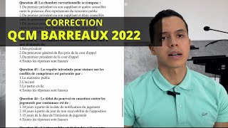 Correction QCM de l’examen des barreaux 2022 Épreuve de procédures civile et pénale… [upl. by Marva]