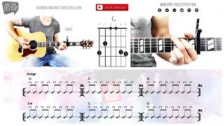 GEORGE EZRA  PARADISE How to play on GuitarTutorialChordsTabsGuitarPro [upl. by Marella]