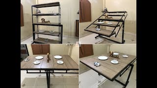 quotConvertible Dining Table Shelf  Space Saving Furniturequot by CivilLanecom [upl. by Naved584]