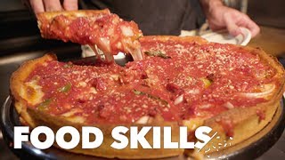 The Perfect DeepDish Pizza According to Emmett Burke  Food Skills [upl. by Tyson]