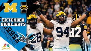 Big Ten Championship Michigan vs Iowa  EXTENDED HIGHLIGHTS  1232023  NBC Sports [upl. by Mihcaoj]