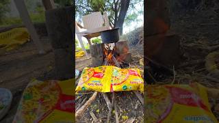 Patanjali Maggi bana kr khani padi  😳minivlog indian cow shortsshortsfeed viralshorts [upl. by Ahsital]