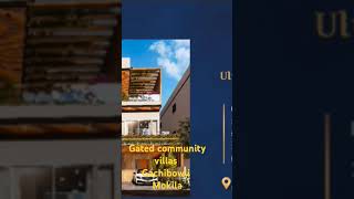 Gated community villas sale Hyderabad Gachibowli mokila [upl. by Tammany431]