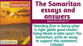 The Samaritan essays answers 1 [upl. by Eeldivad291]