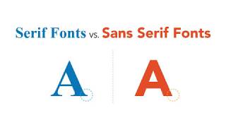 Serif vs Sans Serif Fonts Whats the difference [upl. by Alamat]