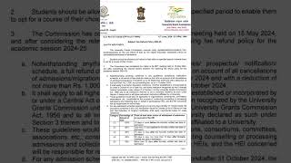 Ugc fee refund policy in PhDshorts [upl. by Dacia]