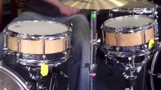 Gretsch free floating maple snare S5510FMPampS5512FMP [upl. by Mara152]