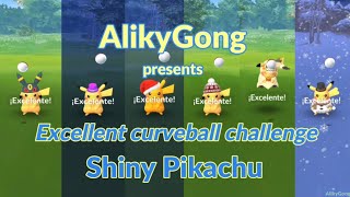 Excellent Curveball Challenge 025 Shiny Pikachu [upl. by Ecnerolf889]