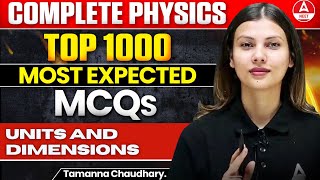 Units and Dimensions Class 11 Physics  Most Important Questions for NEET 2024Tamanna Chaudhary [upl. by Bonnibelle]