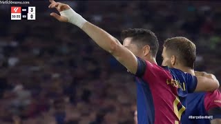 LEWANDOWSKI 2ND GOAL  BARCELONA VS SEVILLA  LA LIGA [upl. by Duwad]