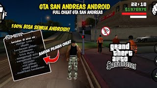 TUTORIAL LENGKAP PASANG CHEAT INDONESIA GTA SA 100 ALL ANDROID  GTA SAN ANDREAS [upl. by Aknayirp]