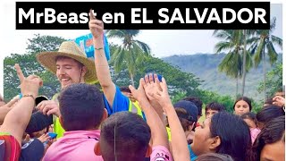 MrBeast está en El Salvador ¿Retos y regalos para niños en San Vicente [upl. by Llenart]