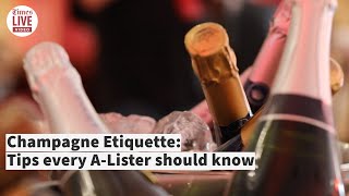 Champagne Etiquette Tips every ALister should know [upl. by Dulce]