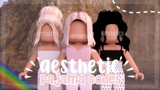 10 AESTHETIC PYJAMAPAJAMA CODES FOR BLOXBURG  CUTE AND AESTHETIC  blox architex  day 7 [upl. by Pascoe733]